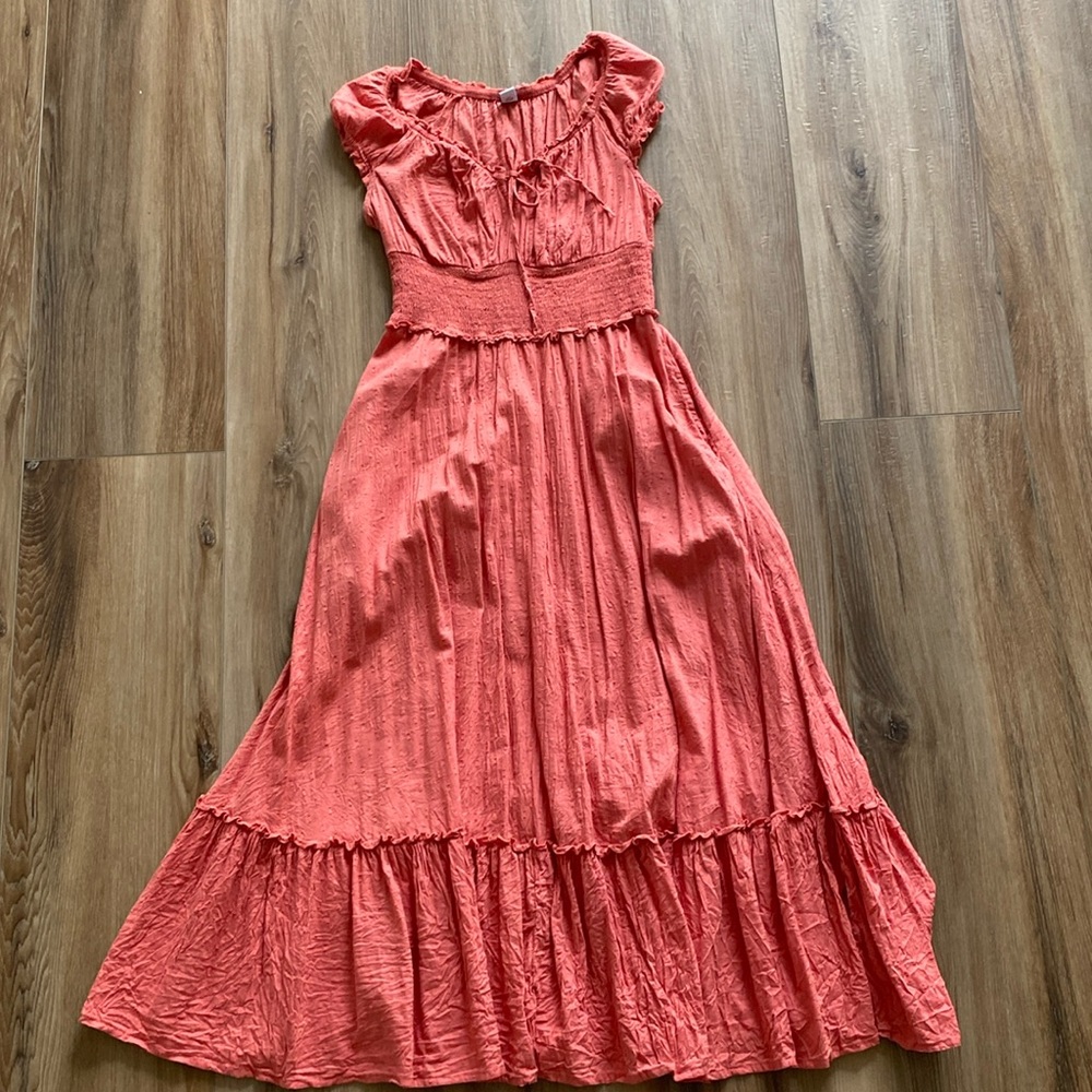 Coral Midi Old Navy dress